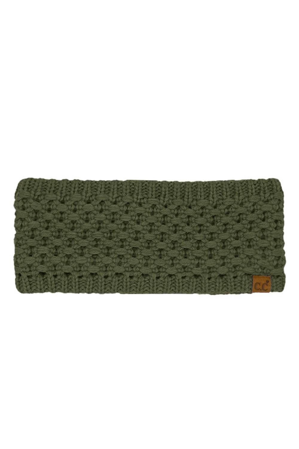 C.C Cross Cell Stitch Knit Winter Headwrap