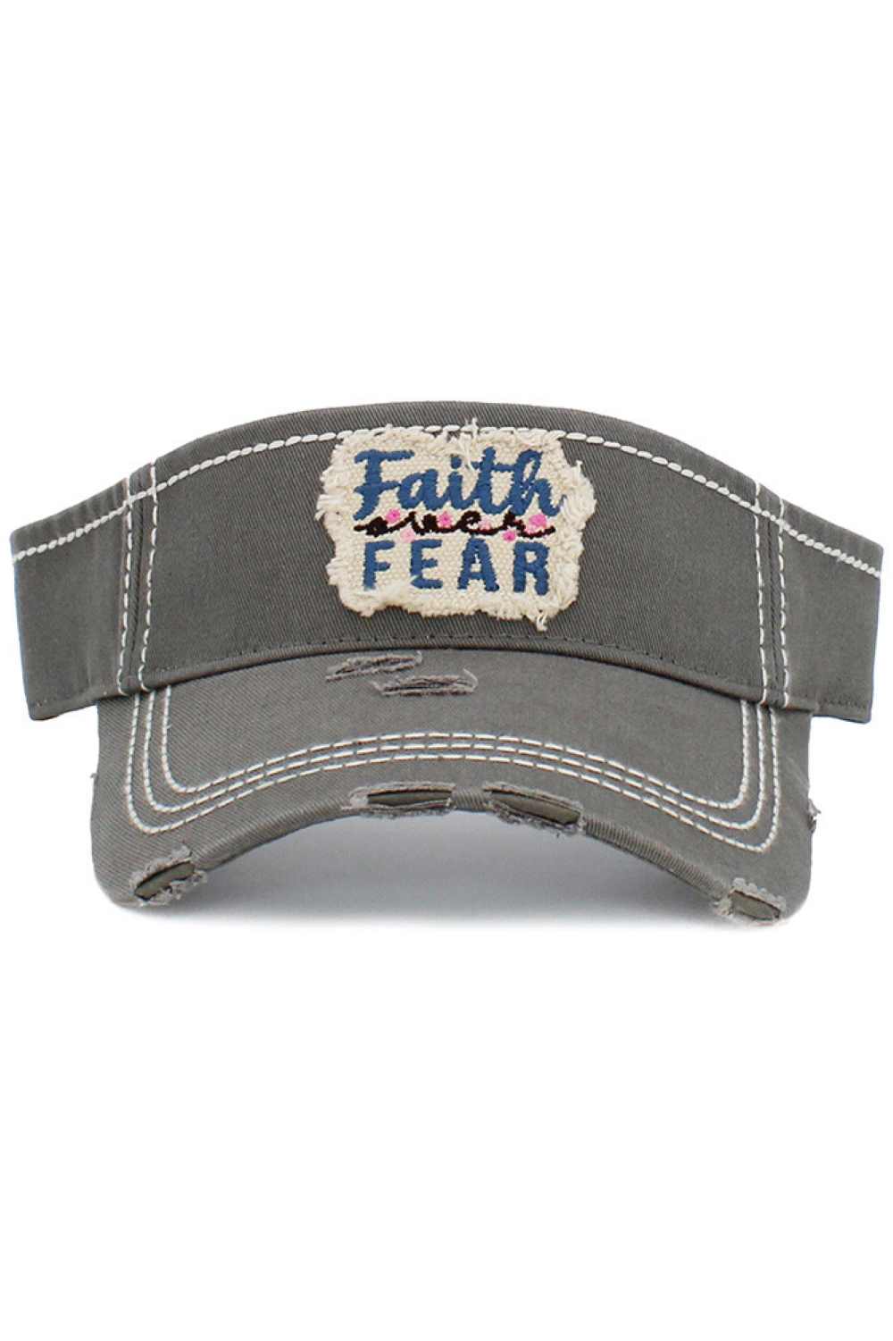FAITH OVER FEAR VINTAGE VISOR CAP