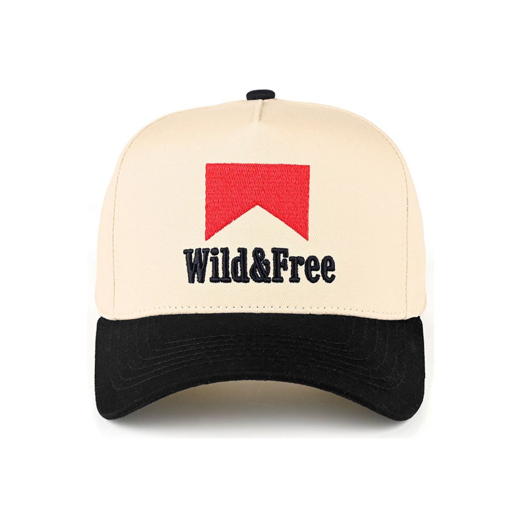 C.C WILD & FREE Letter Two Tone Trucker Cap