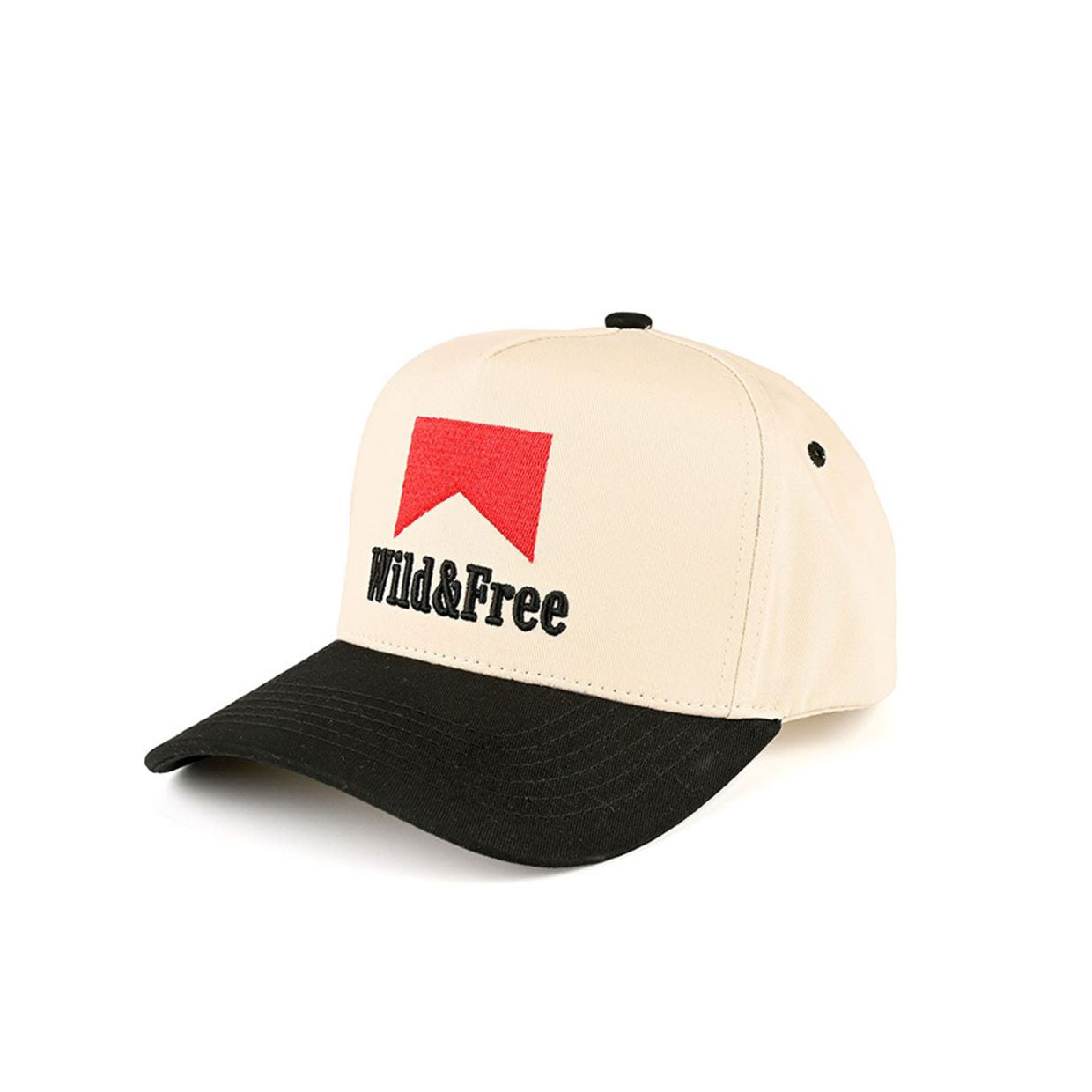 C.C WILD & FREE Letter Two Tone Trucker Cap