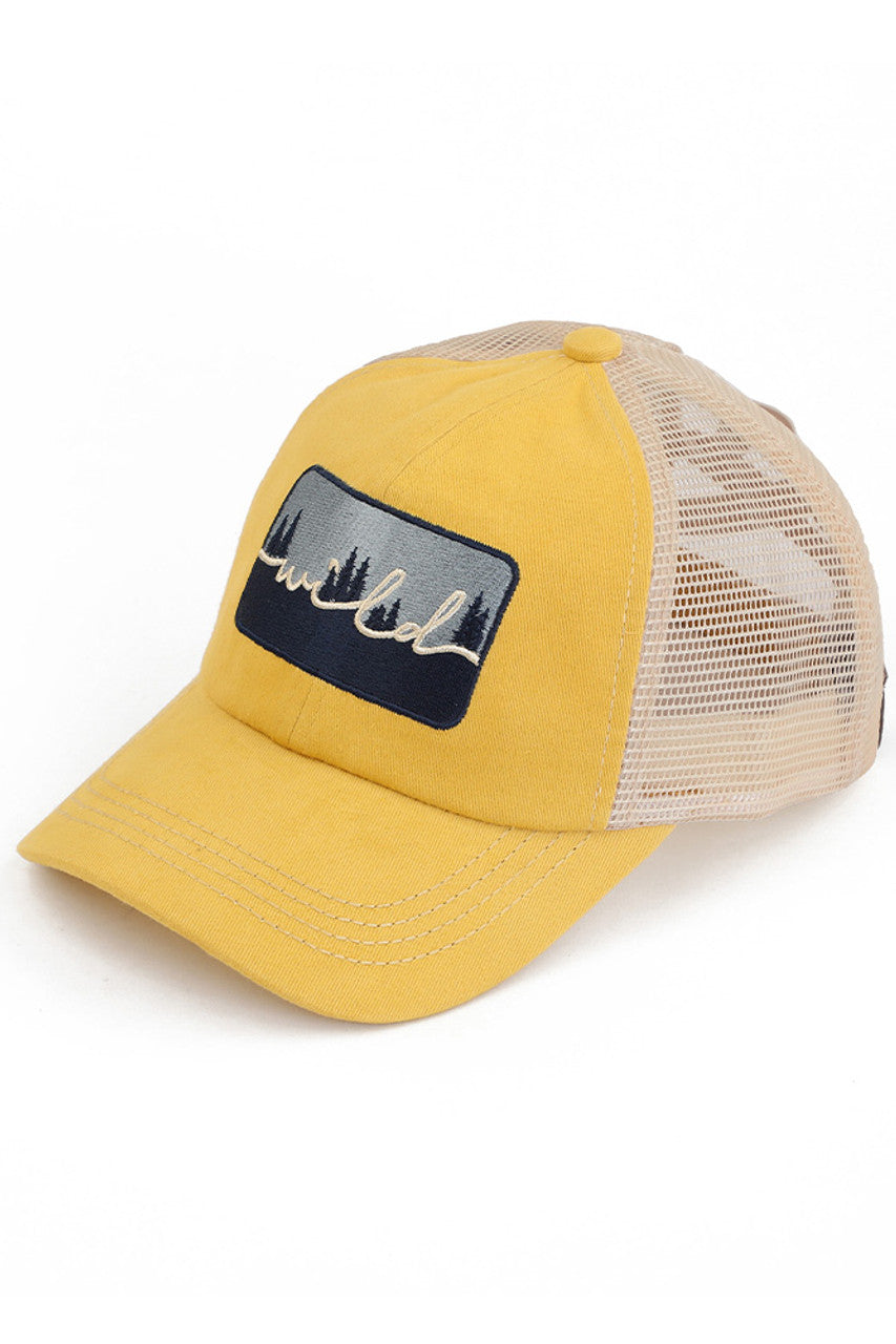 C.C Wild Patch Criss-Cross Pony Cap