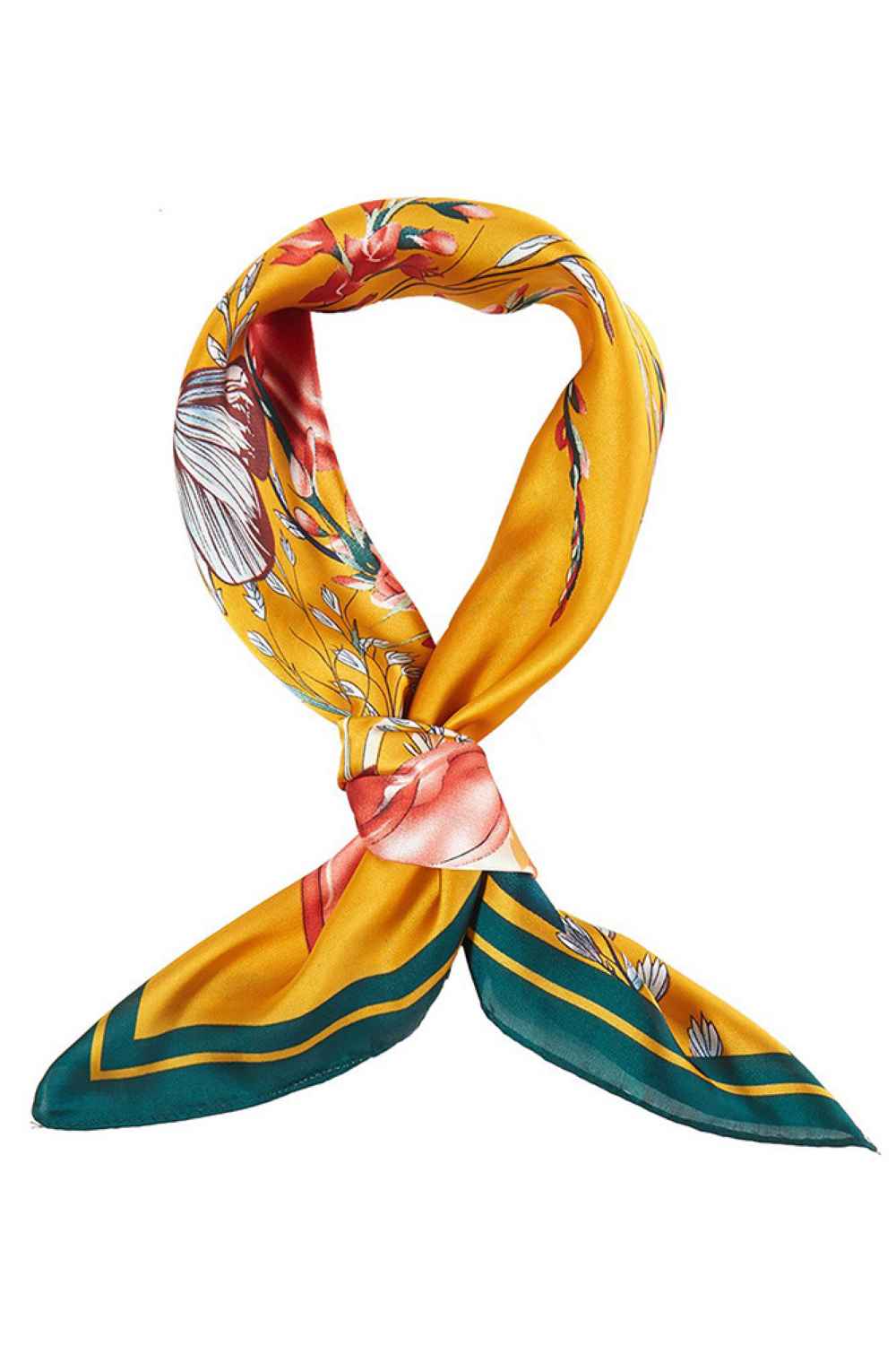 Floral Garden Print Bandana Summer Scarf