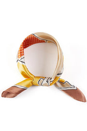 Horses with Leopard Pattern Print Bandana Scarf