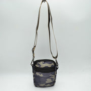 Camouflage Puffer Crossbody Bag Mini Utility Shoulder Bag with Adjustable Strap