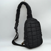 Modern Quilted Puffer Sling Backpack