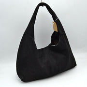 Minimalist Slouchy Hobo Shoulder Bag with Wide Strap
