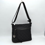 Quilted Crossbody Bag with Adjustable Strap