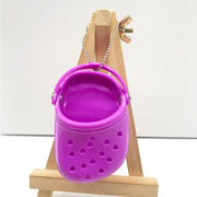 Mini Dog Croc Shoe Keychain Pet Toy Accessory