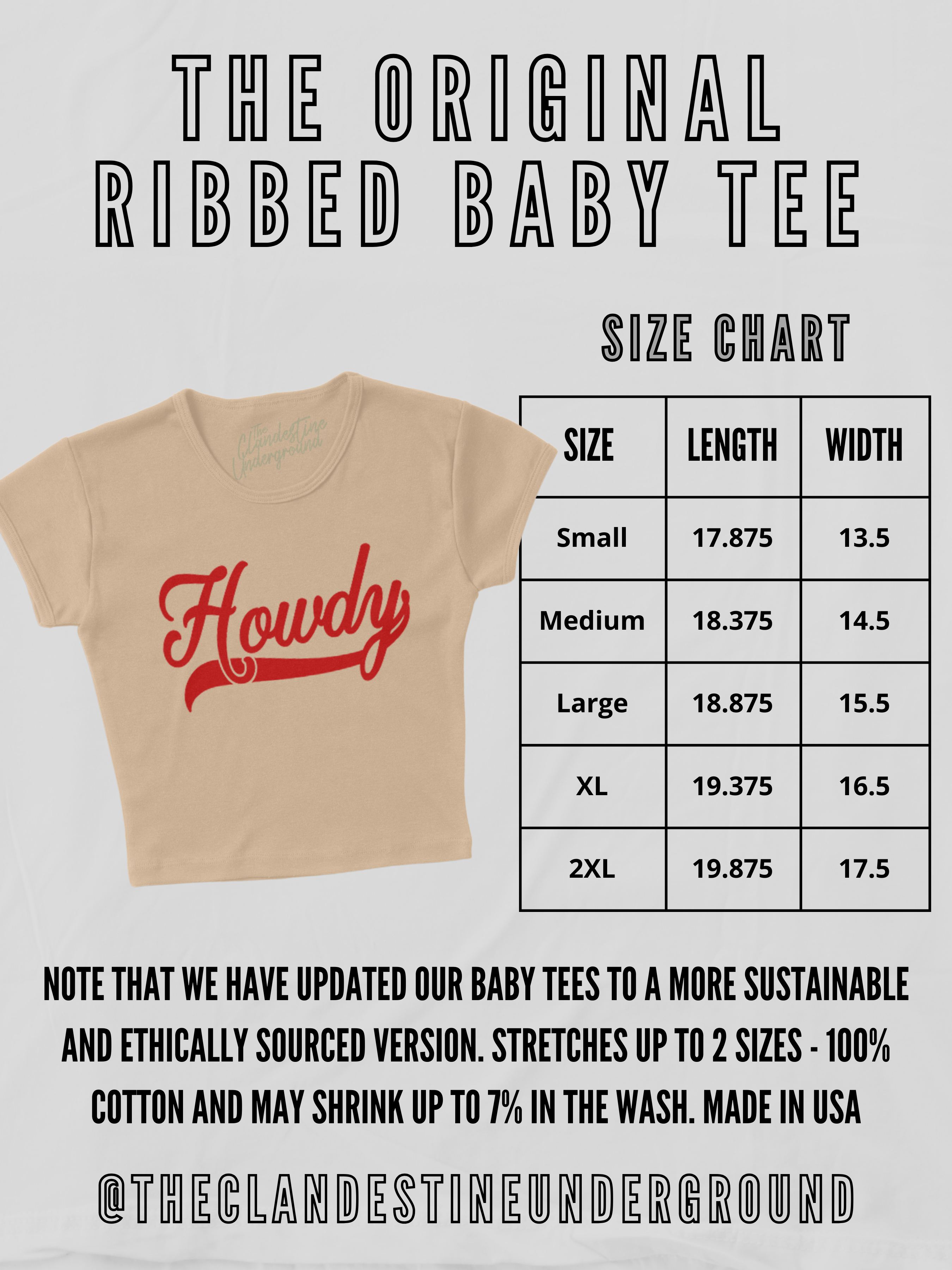 Underground Original Design: How 'Bout Them Vols Micro-Ribbed Baby Tee
