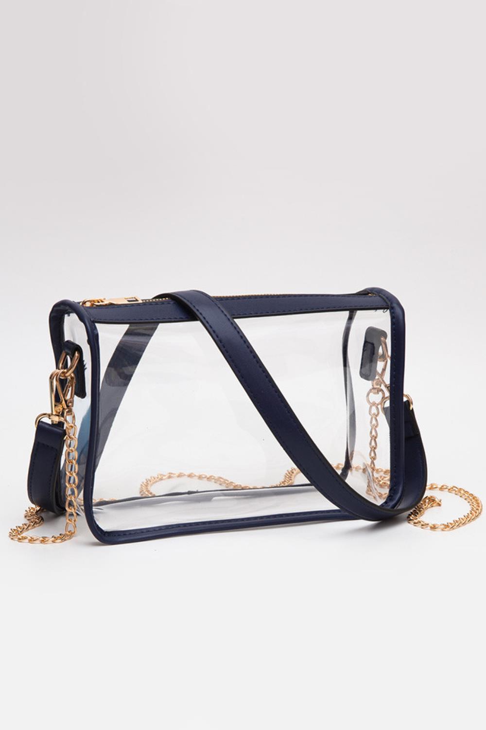 Women's Clear Rectangle Stadium Concert Crossbody Bag