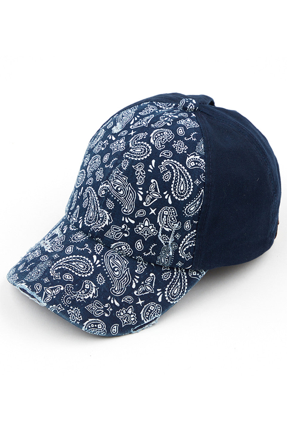 C.C Women's Paisley Ponytail Baseball Cap