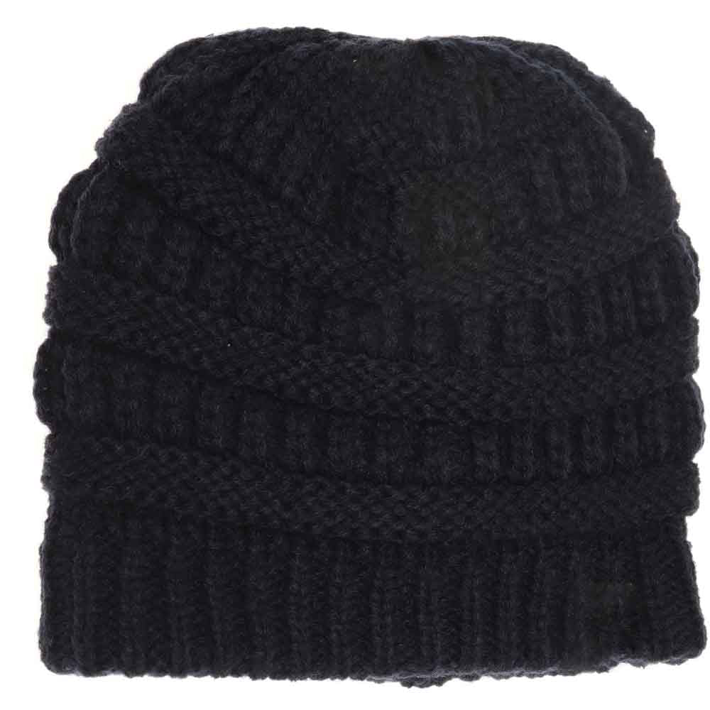 Kids Solid Fuzzy Lined C.C Beanie