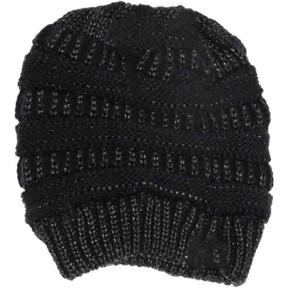 Metallic Beanie Tail C.C Beanie