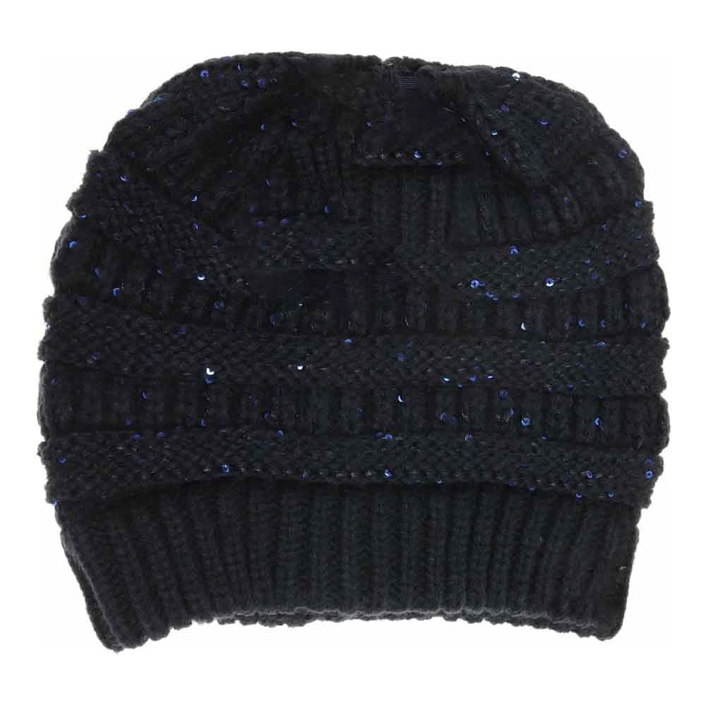Sequin C.C Beanie Tail Beanie