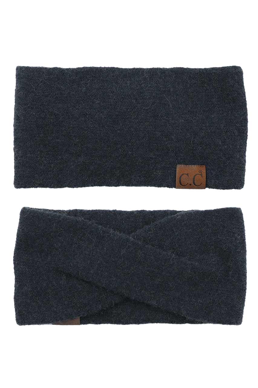 C.C Soft Recycled Fine Yarn Cuff Headwrap Earmuffs