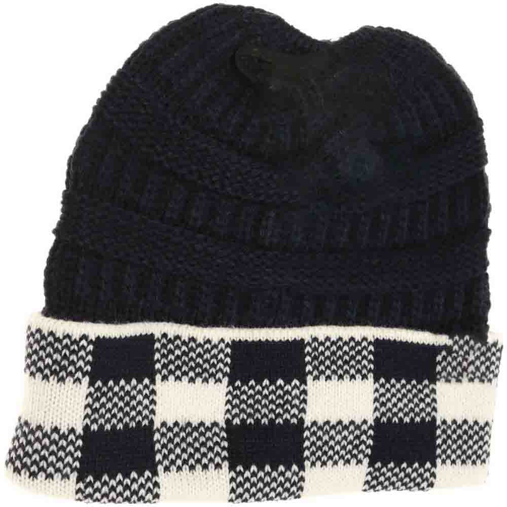 Buffalo Check C.C Beanie Tail