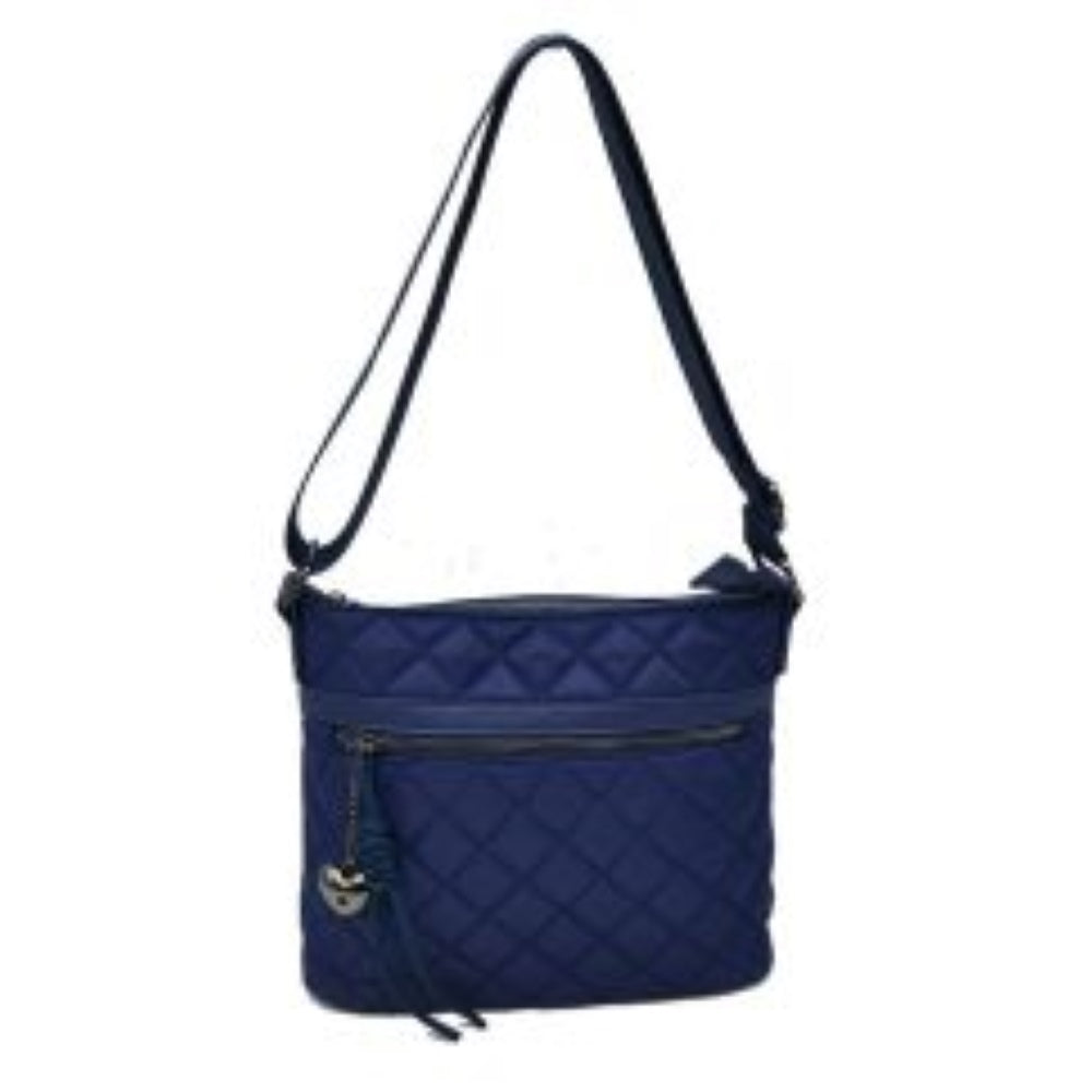 Quilted Crossbody Bag with Adjustable Strap