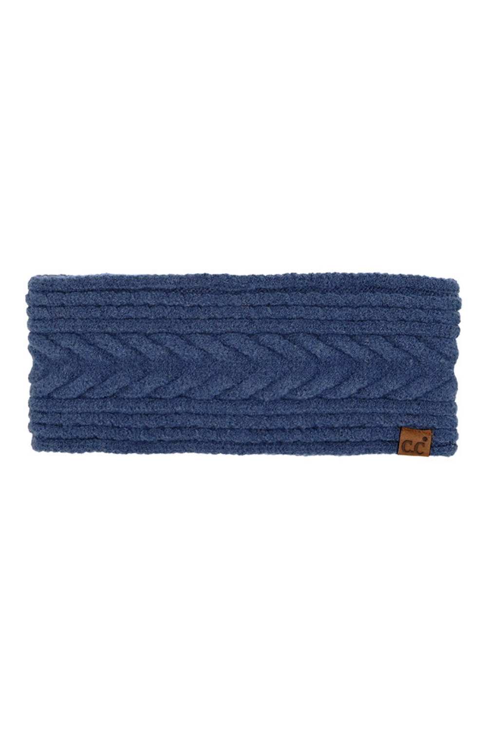 C.C Cable Knit Lining Headwrap Winter Headband