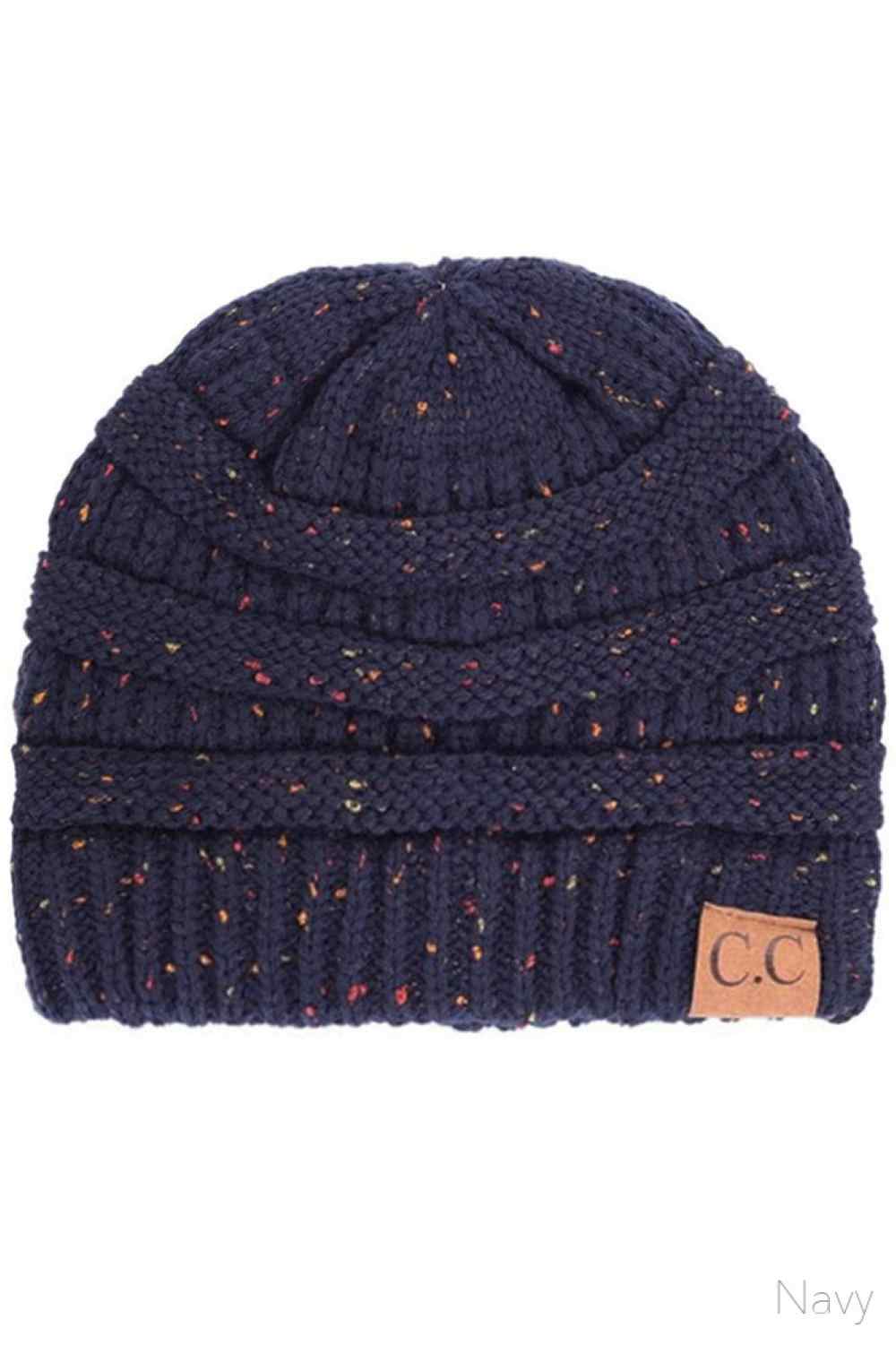 C.C Confetti Cable Knit Beanie