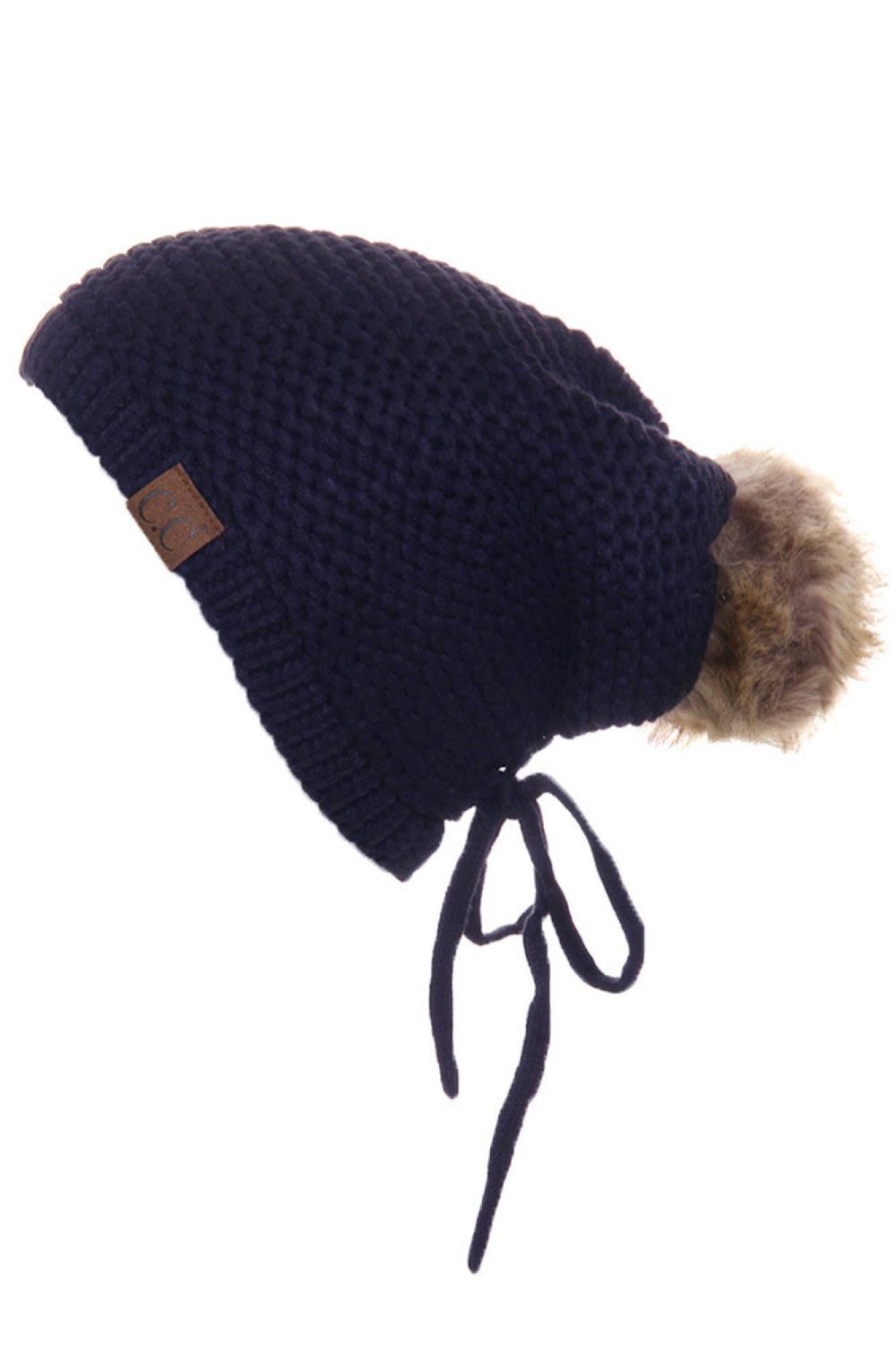 C.C Fleece Lined Slouchy Beanie