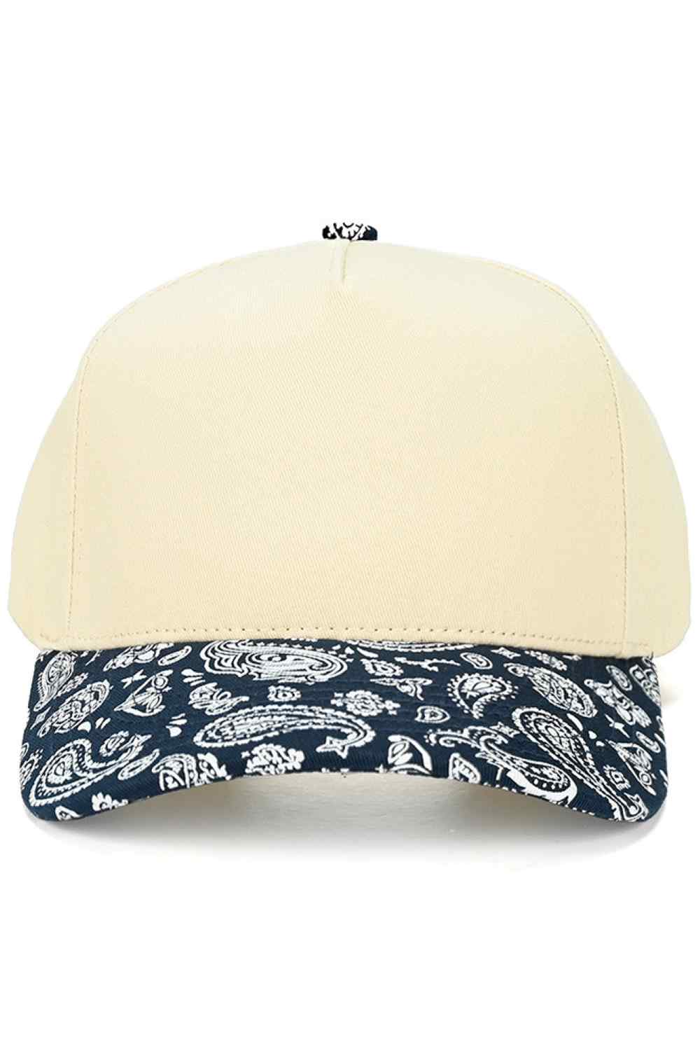 C.C Paisley Pattern Two Tone Trucker Cap