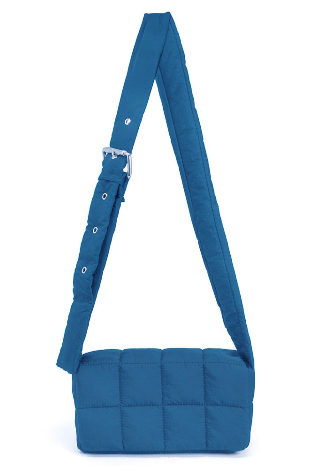 Sleek Quilted Puffer Crossbody Bag