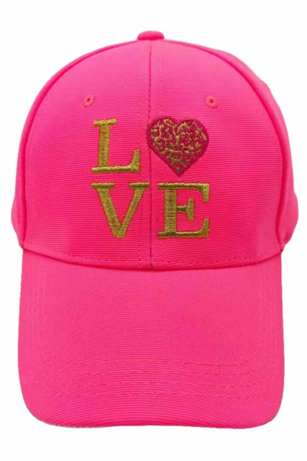 LOVE Heart Baseball Cap