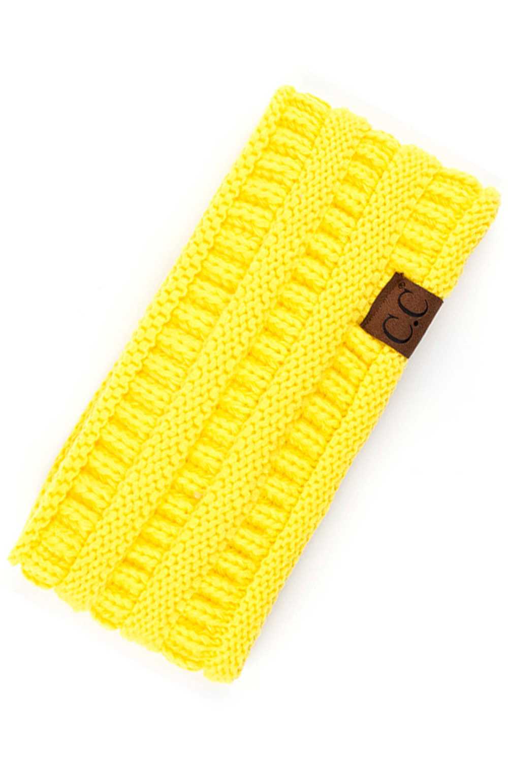 C.C Solid Ribbed Headwrap