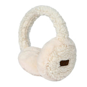C.C Faux Fur Sherpa Earmuffs - New Ivory