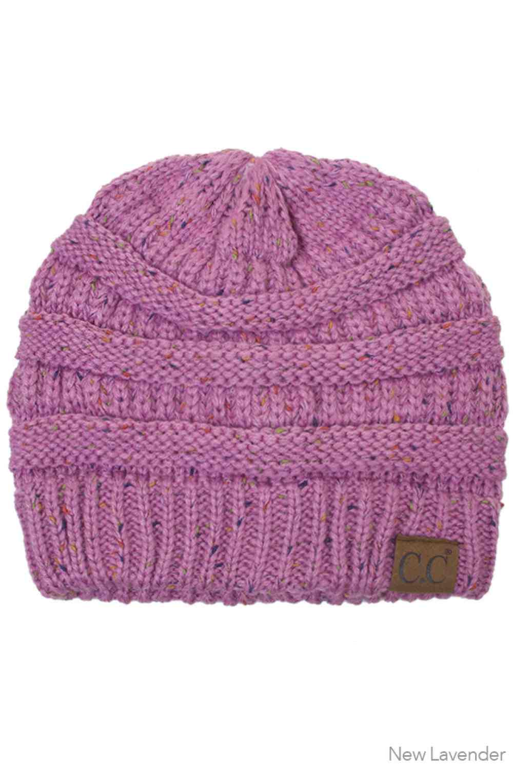 C.C Confetti Cable Knit Beanie