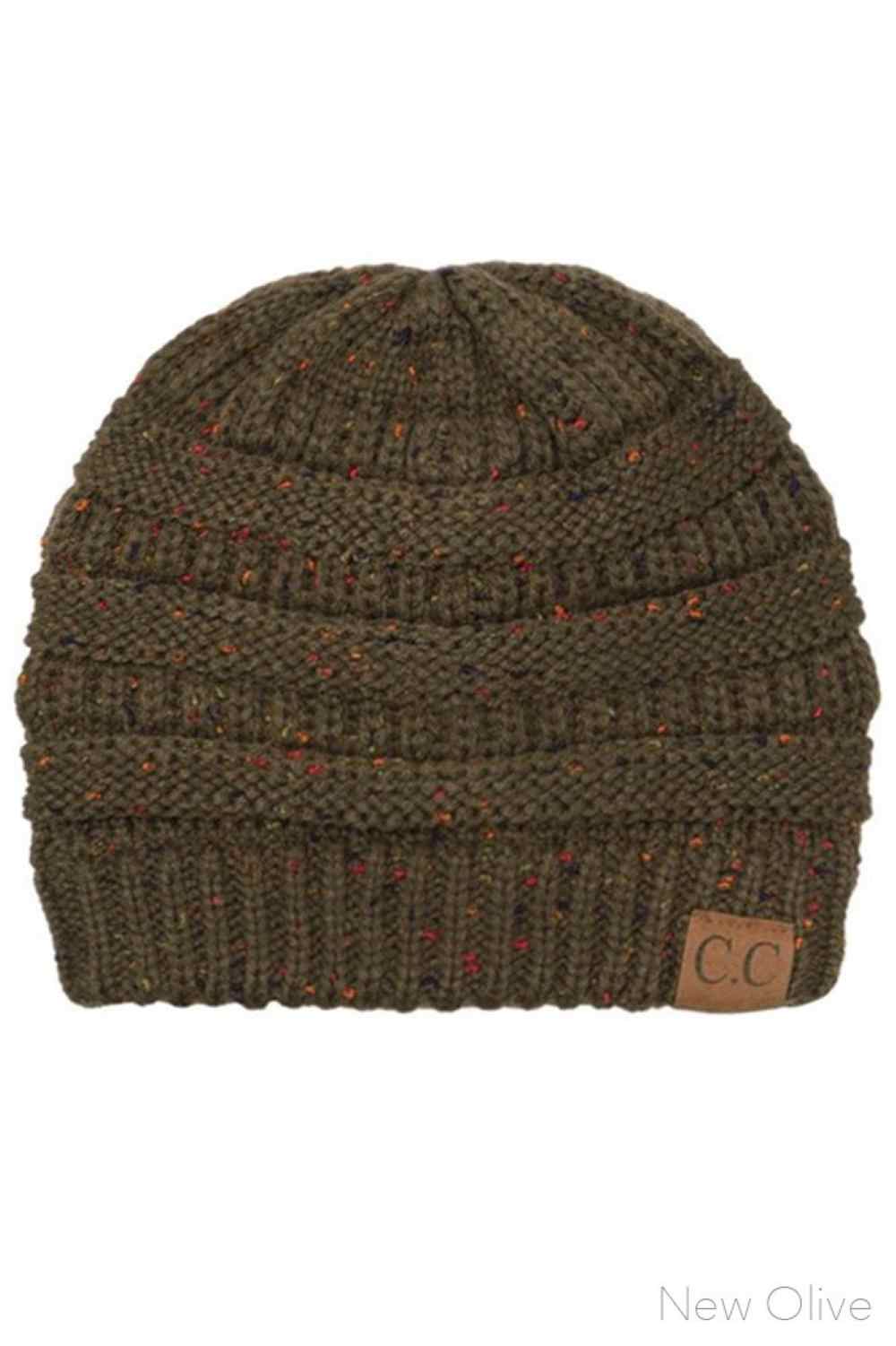 C.C Confetti Cable Knit Beanie