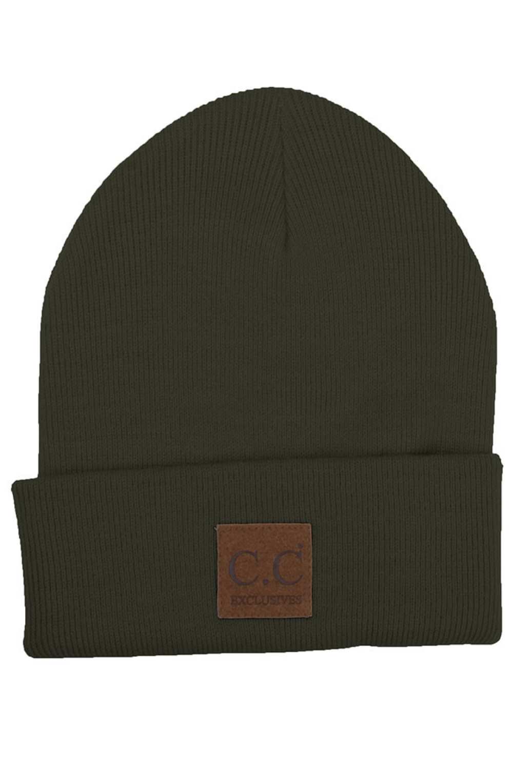 C.C Unisex Classic Basic Solid Color Beanie