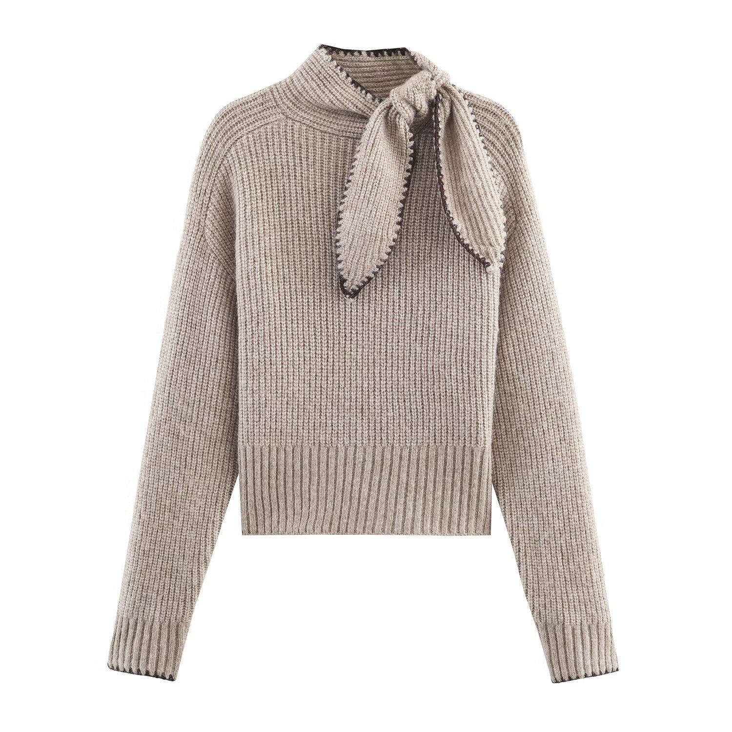 Sweet Bow Detail Knit Sweater