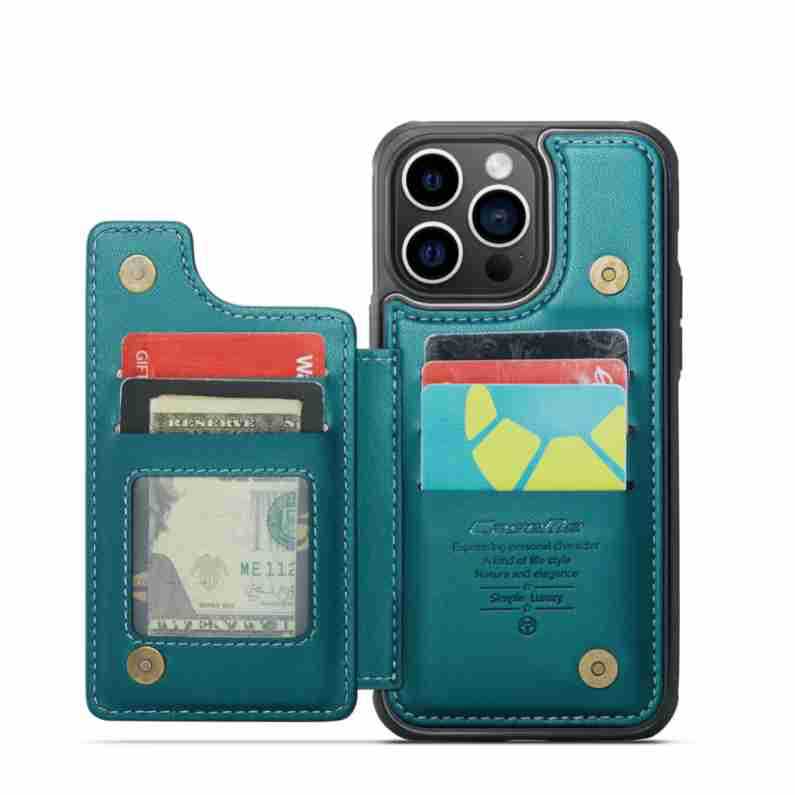 For IPhone17 Magsafe Wallet Magnetic Card Holder RFID Blocking, PU Leather Minimalist Phone Wallet Compatible with MagSafe Phones and Cases for iPhone 16/15/14/13/12/Pro/Max/Plus