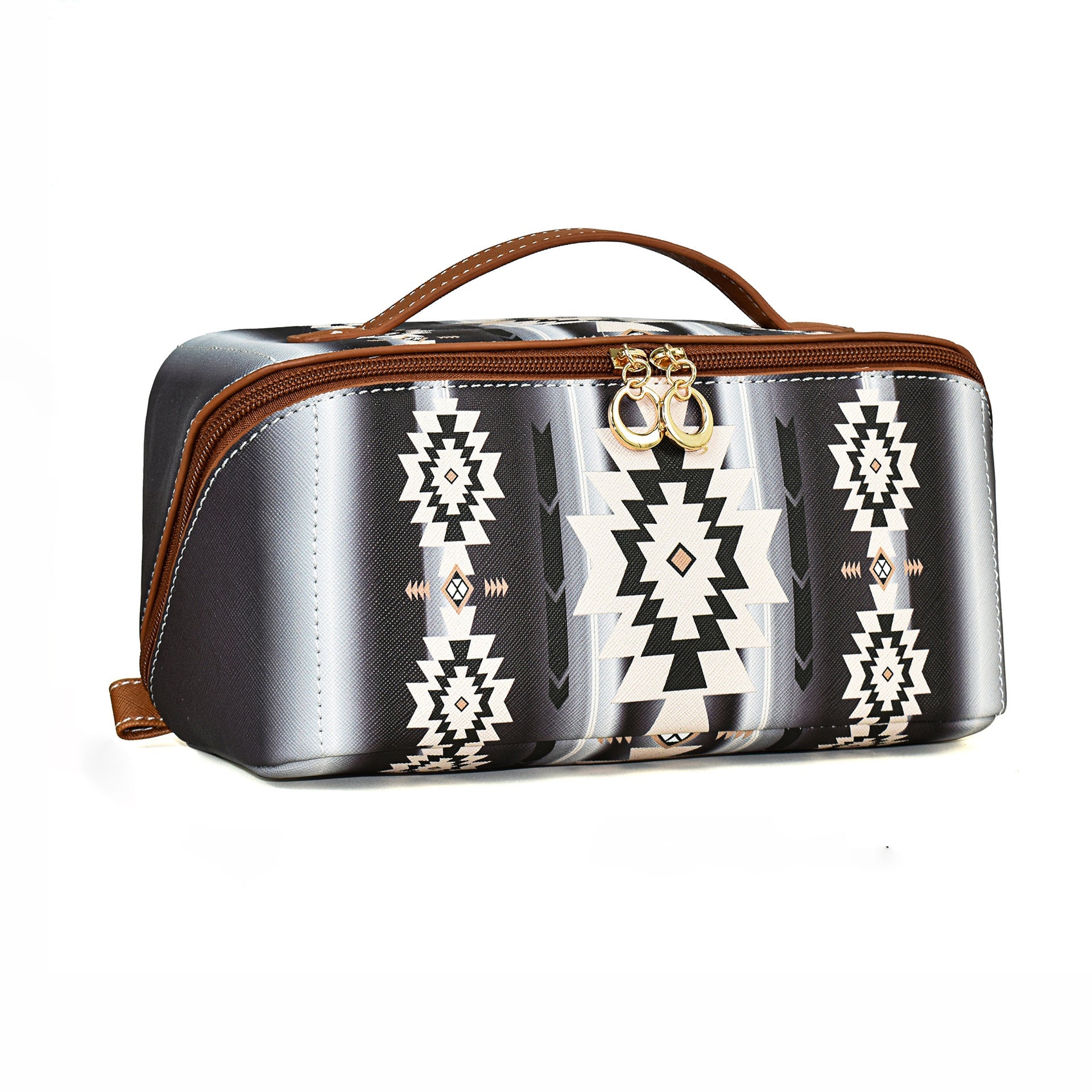 Bohemian PU cloud pillow cosmetic bag, large capacity portable cosmetic case, travel toilet bag, travel makeup bag,Makeup bag organizers,Makeup bags, small