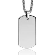 Custom Necklace Female Pendant Dog Tag Personalized Stainless Steel Ladies Birthday Gift