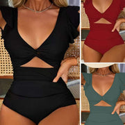 One-piece Swimsuit Sexy Backless Solid Color Slimming Women's Swimwear