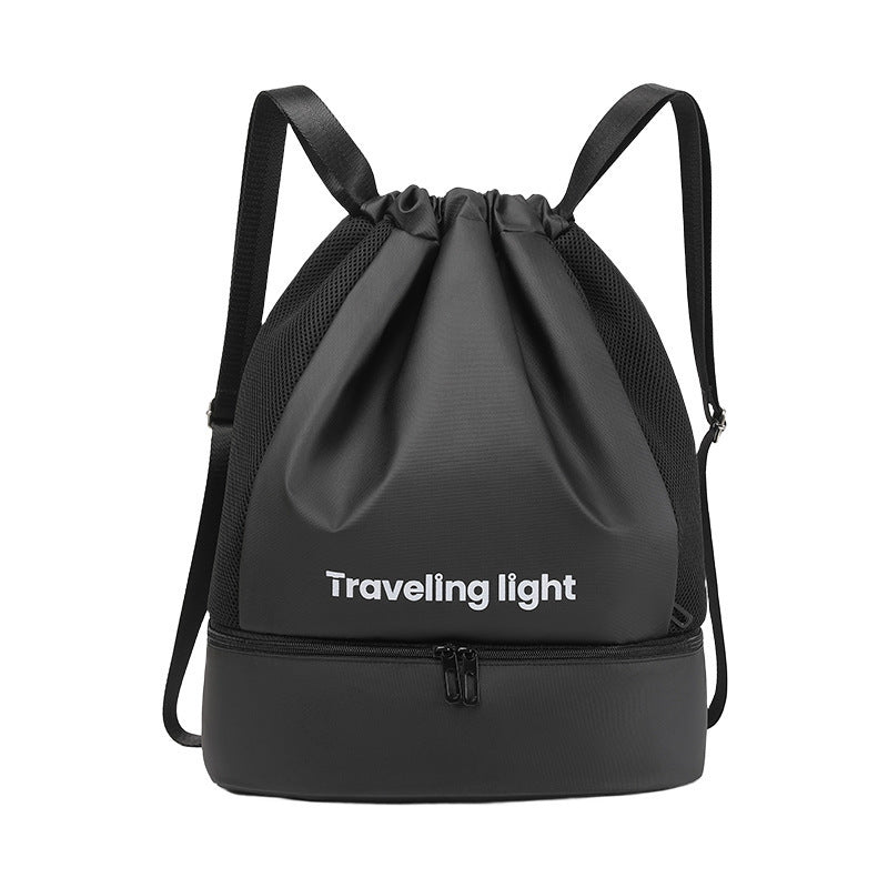 Sports fitness backpack, wet and dry separation swimming backpack purse, short trip waterproof portable backpack