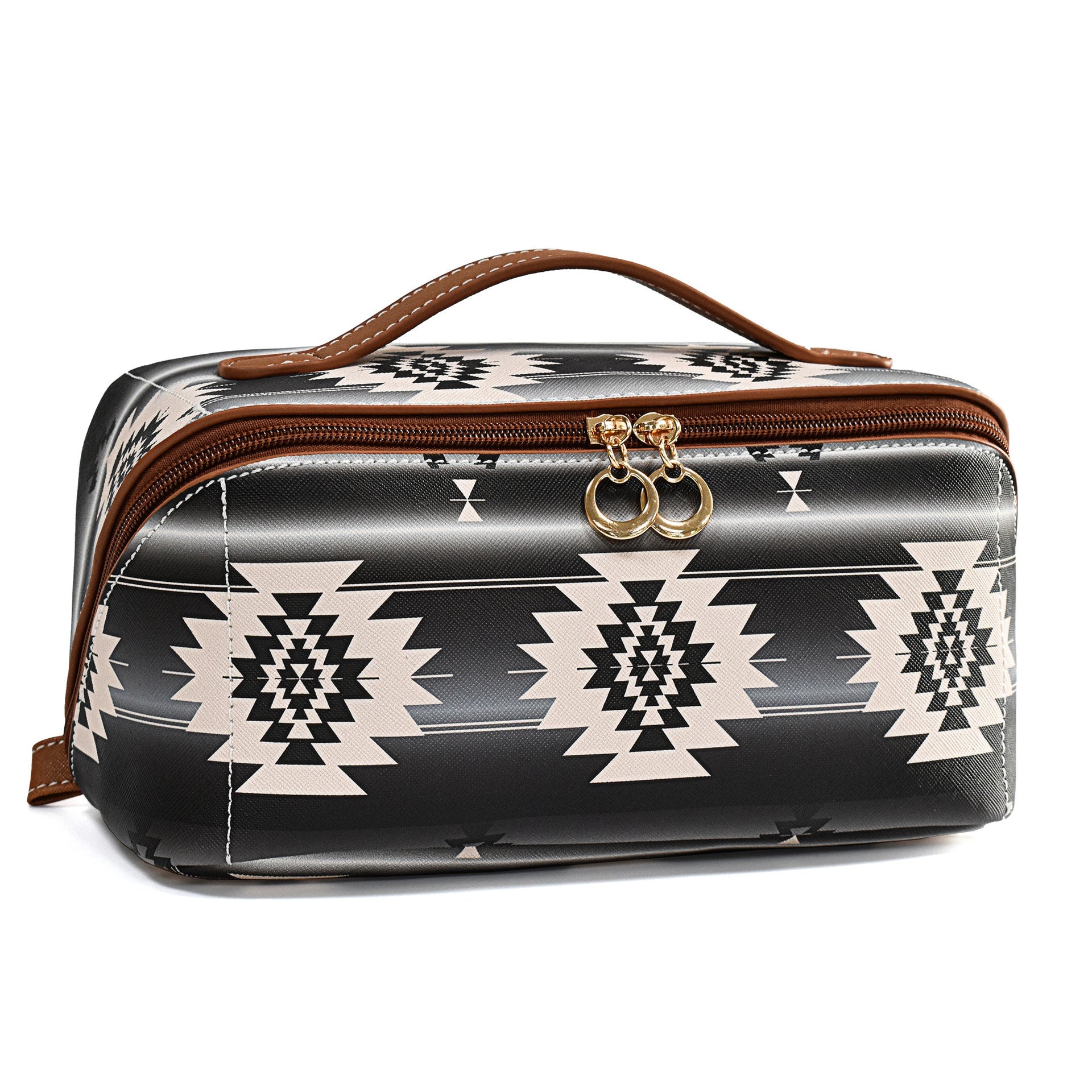 Bohemian PU cloud pillow cosmetic bag, large capacity portable cosmetic case, travel toilet bag, travel makeup bag,Makeup bag organizers,Makeup bags, small