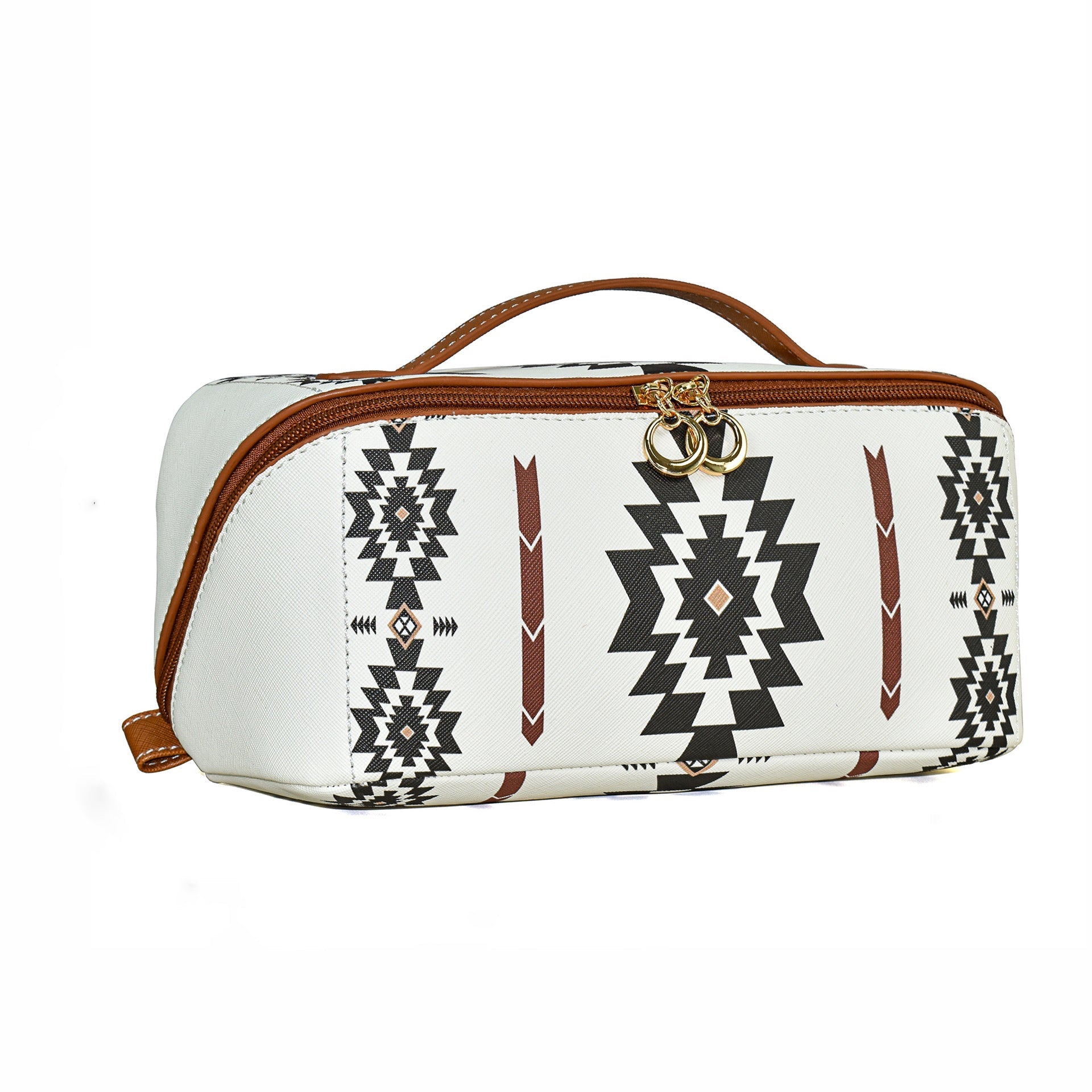 Bohemian PU cloud pillow cosmetic bag, large capacity portable cosmetic case, travel toilet bag, travel makeup bag,Makeup bag organizers,Makeup bags, small