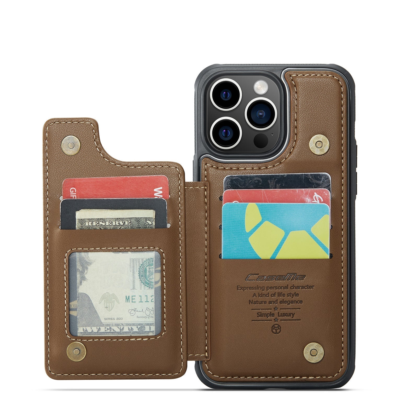 For IPhone17 Magsafe Wallet Magnetic Card Holder RFID Blocking, PU Leather Minimalist Phone Wallet Compatible with MagSafe Phones and Cases for iPhone 16/15/14/13/12/Pro/Max/Plus