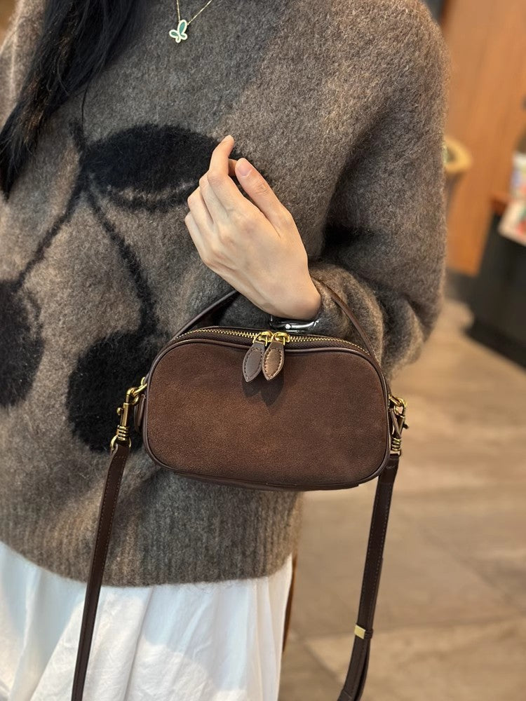 Elegant Small Handbag Women's Handbag – Stylish Crossbody Bag, Versatile Tote Purse with Soft Leather Retro Design