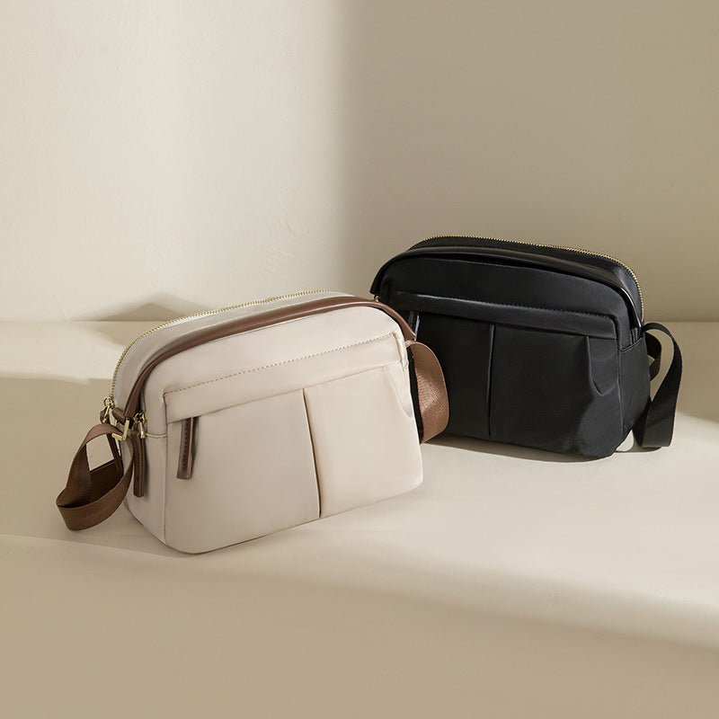 Small women's crossbody bag, fashionable small bag versatile, shoulder bag commuting solid color, simple square bag small