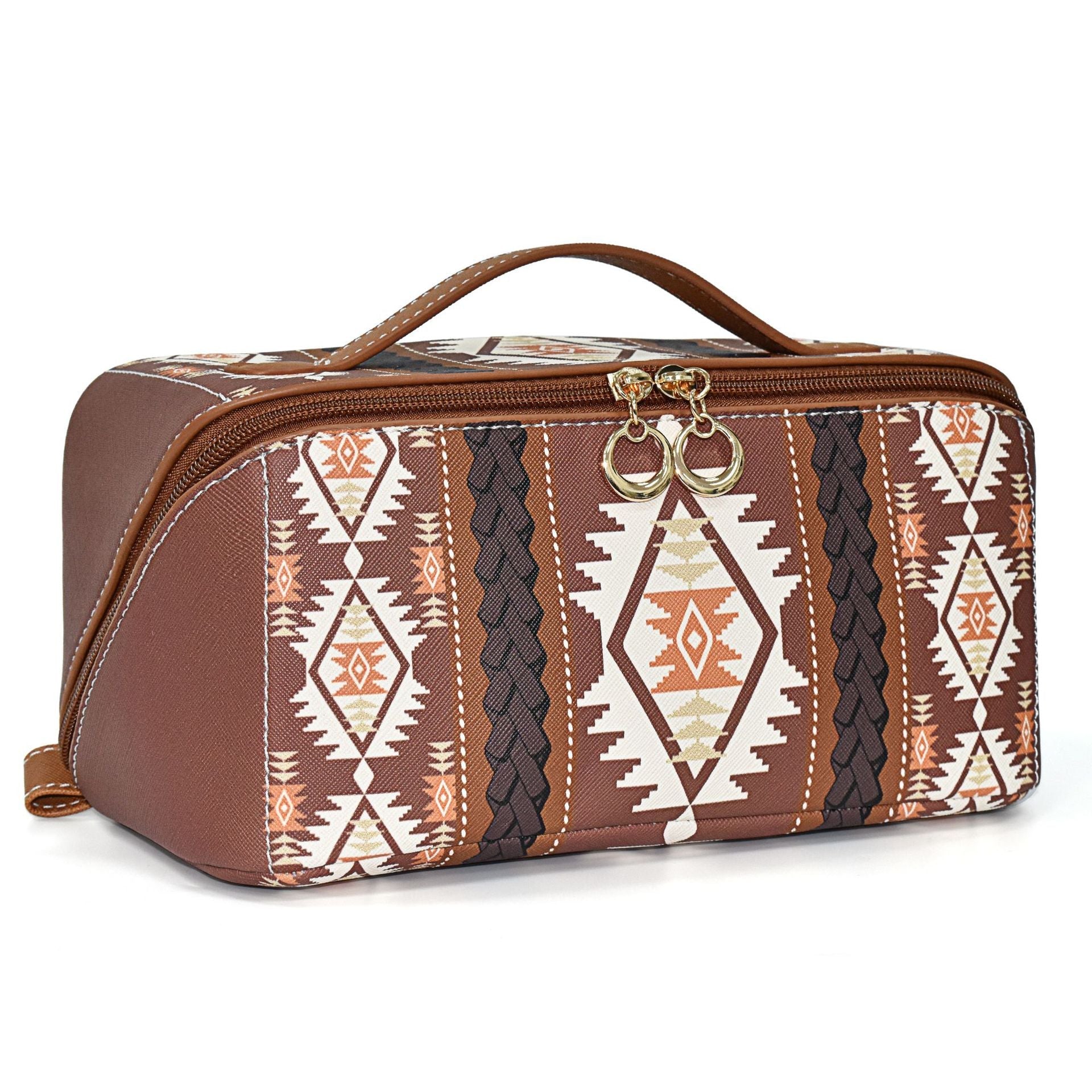 Bohemian PU cloud pillow cosmetic bag, large capacity portable cosmetic case, travel toilet bag, travel makeup bag,Makeup bag organizers,Makeup bags, small