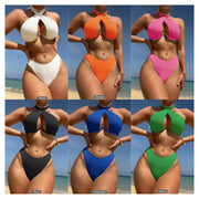 Solid Color Multi Color Sexy Quality Bikini Strappy Two Piece Set
