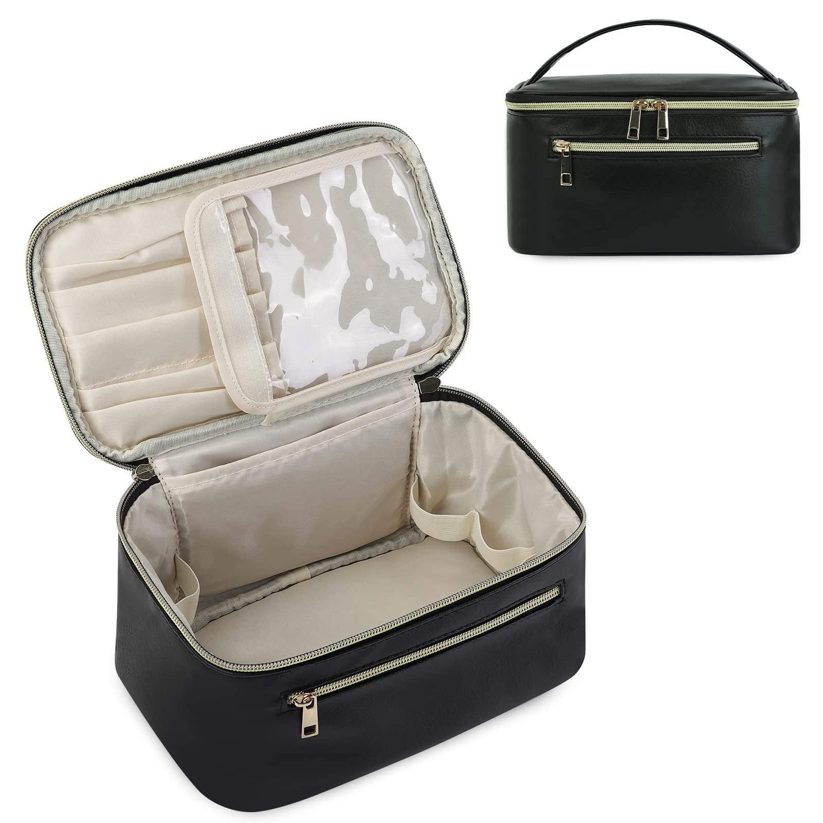 Large capacity waterproof toiletry bag, storage bag travel toiletries set cosmetic bag, makeup bag with compartments, travel makeup bag,Makeup bag organizers,
