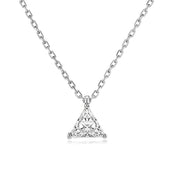 Single Zircon Pendant Necklace
