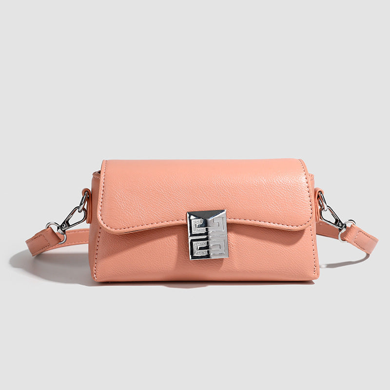 Small shoulder bag for women, retro small square bag for women, versatile shoulder bag, metallic Crossbody bag, simple commuter bag cross body