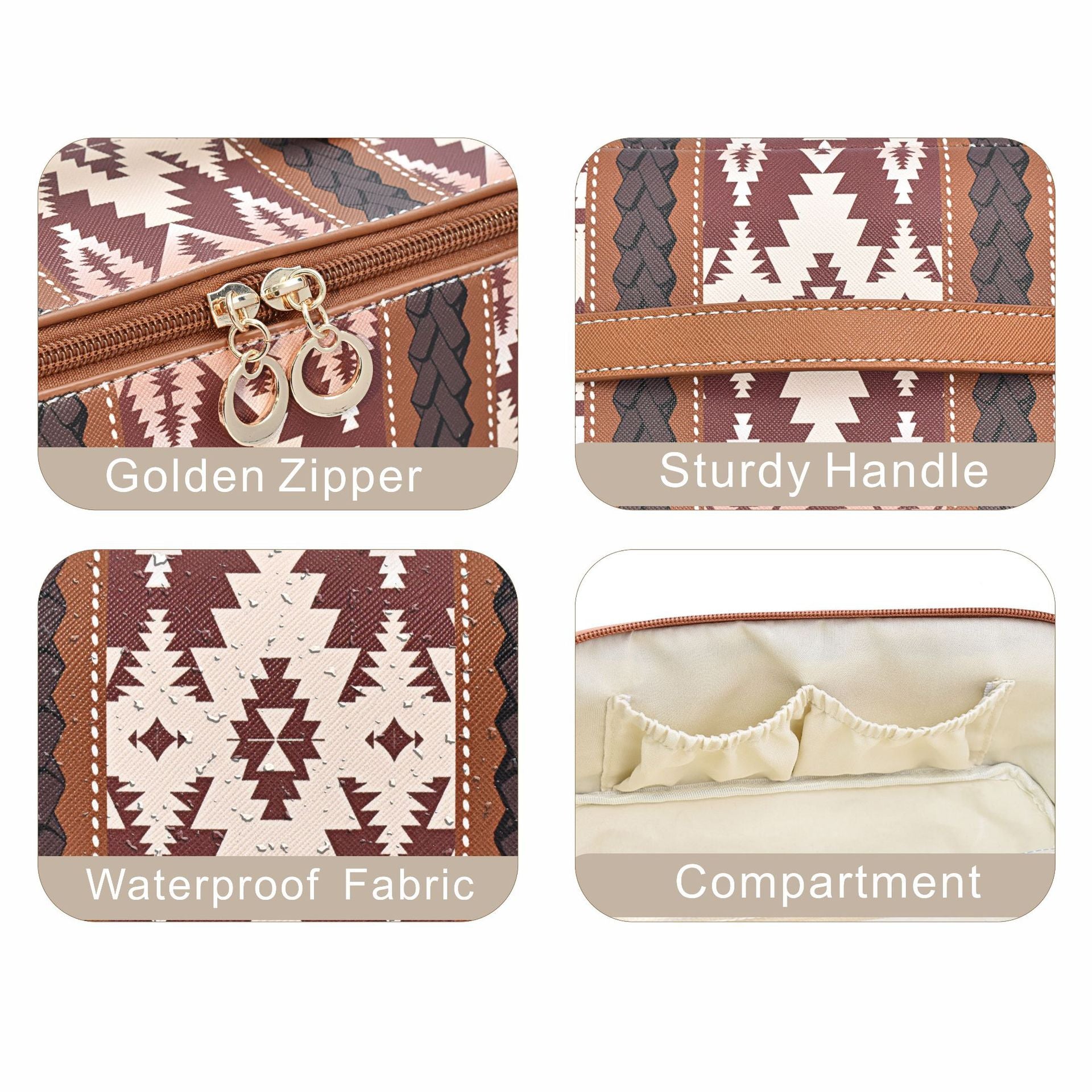 Bohemian PU cloud pillow cosmetic bag, large capacity portable cosmetic case, travel toilet bag, travel makeup bag,Makeup bag organizers,Makeup bags, small
