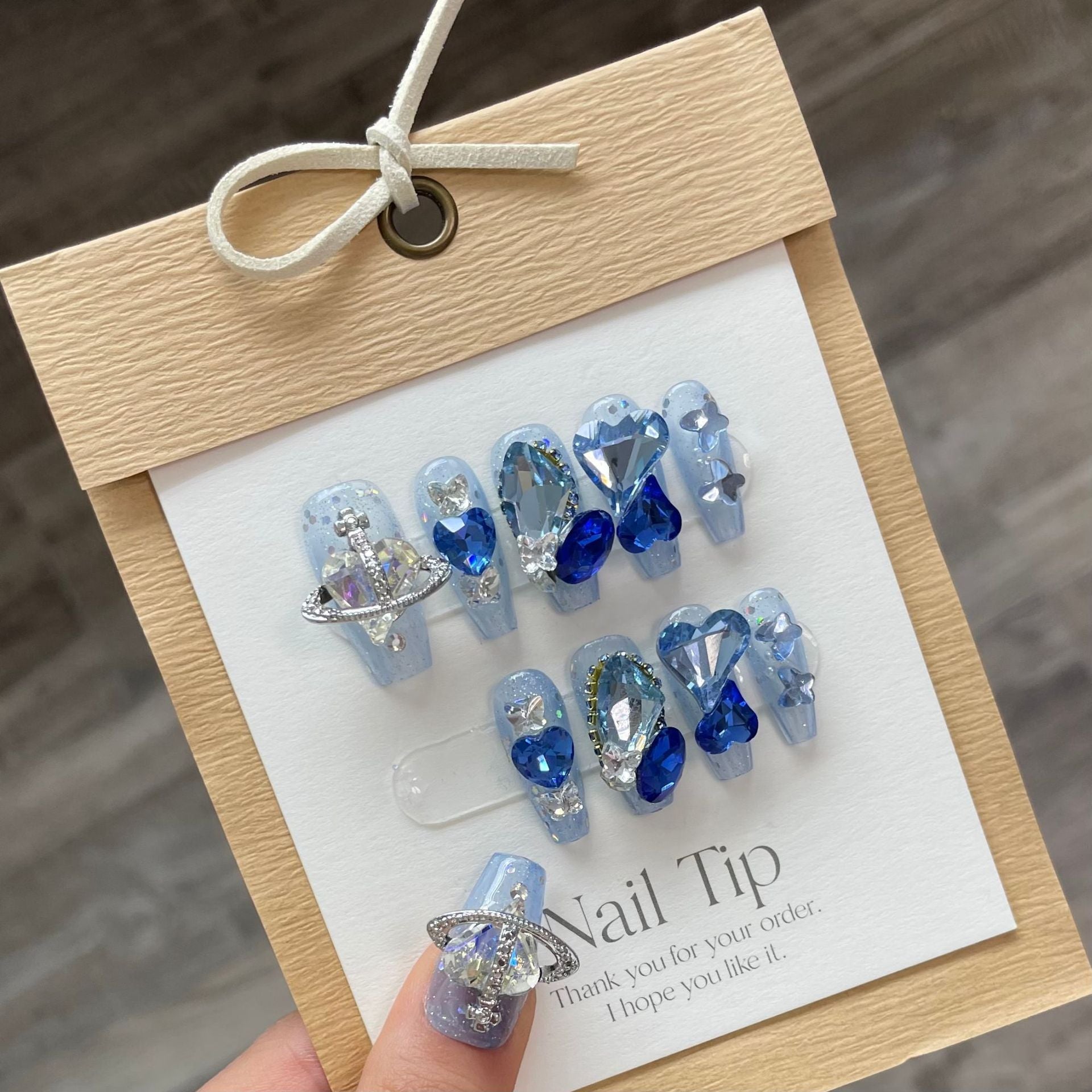 1022- Handmade press on nails fake nails removable